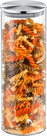 Wilmax Vorratsglas mit Metalldeckel Küche Aufbewahrungsglas 1800 ml WL-888519/A